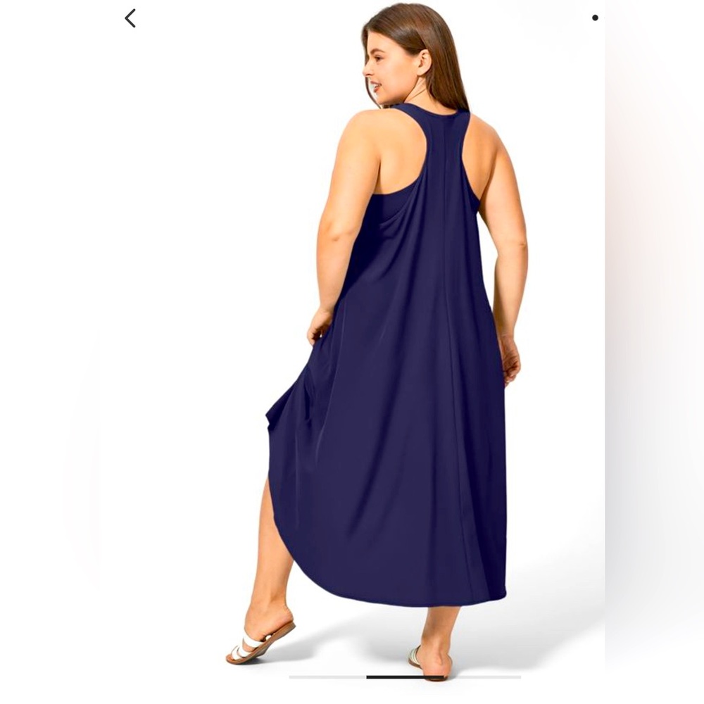 Halara racer back high low dress. Side pockets